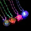 Glitter Flash Acrylic Decoration Halsband LED Lamp Nyhet Night Market Hot Creative Children Leksaker Lysande Ljus upp Lysningar Glöd