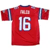 Navio de nós Shane Falco #16 The Replacements Movie Football Jersey Men Stitched Red S-4xl High Quality