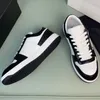 Scarpe casual colorate firmate da uomo Nero Bianco Rosso Sneakers in pelle bovina di alta qualità versione classica stile sportivo Sneaker piatta outdoor Traniner