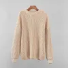 Vrouwen Batwing Mouw Losse O Hals Pullover Winter Elegant Oversized Sweater Dames Casual Solid Cashmere Soft Jumpers Tops 210518
