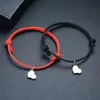 Anklets Mens Heart Charm Anklet for Mans Regulowane plażę boho mężczyzn biżuteria