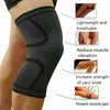 100pcs 6 Color Elastic Sports Leg Knee Pads Support Brace Wrap Protector Compression Safety Pad Hiking Cycling Running Fitness Kneepad