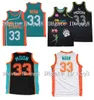 33 di alta qualità 33 Jackie Moon Flint Tropics Jersey Green White Black College Basketball 100% Stiked Size S-XXXL