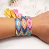 Zhongvi Evil Eye Armband Miyuki Kralen Armbanden Voor Vrouwen 2021 Handgemaakte weefgetouw Geweven Tassel Pulseras Mujer Sieraden Geheel