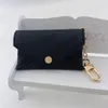 DHL Unisex Designer Key Pouch Fashion leather Purse keyrings Mini Wallets Coin Credit Card Holder 19 colors3906589