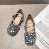 Autumn Kids Girls Shoes Leather Children Girls Baby Princess Rhinestone Diamond Single Shoes