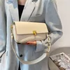 Sacs de soirée femme sac à bandoulière blanc mode dames all-match Mini cuir PU Simple tendance bandoulière pour femmes couleur unie