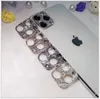 3D diamond-bordered Camera Protector for Iphone 13 Pro Max Len Full Cover Film Apple Mobile 12 series with Retail Package