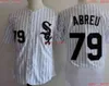 Män kvinnor ungdom Jose Abreu basebolltröjor syade anpassa alla namnnummer Jersey XS-5XL