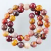 Wojiaer 6 8 10mm Round Mookaite Jasper Natural Stone Pärlor för smycken Making Woman Diy Necklace Armband 15.5inches BY905