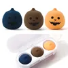 3 / 6pcs halloween pumpa makeup svampar professionell ansikts flytande kräm pulver puff för foundation kosmetiska sminkverktyg