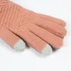 Rękawiczki bez palców 1 Pair Dzianiny Pełny Palcowy Rozmiar Prezenty Soft Woolen Winter Golves Wygodne rękawiczki dotykowe Przechowuj ciepły pasek