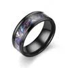 2021 Gradient Purple Color Shell rings Titanium Steel For men women Gift Rings Dainty Female Nice Finger Jewelry