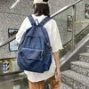 Mochila 2021 estilo de moda jeans mochilas malas tamanho grande escola denim viajar kroean casual unisex unisex bolsa de ombro