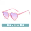Wholesale Candy Heart Children's Sunglasses Cute Sunscreen Eyeglasses Fashion Party Girls Kid Pink Glasses Oculos De Sol