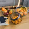 Depolama şişeleri kavanozlar yaratıcı ferforje gıda meyve kase sepet oturma odası sehpa bar evi basit malzemeleri