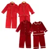 Pyjama's Kids Groothandel Kinderkleding Lege Nachtkleding Katoen Pijama Kerst Ruche Frill Toddler Girl Pyjama Set 211026