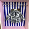 다운 코트 디자인 어린이 따뜻한 양모 칼라 코튼 자켓 2021 겨울 소년과 소녀 두꺼운 겉옷