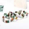 Kvinnor Strands Natural Mix Stone Armband Smoky Quartz Färgade stenpärlor Handgjorda Smycken Partihandel Present 10x14mm
