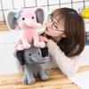 2 kleuren kinderen olifant kussen knuffel cartoon dieren zachte poppen speelgoed slapen rugkussen kinderen verjaardagscadeau