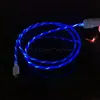 3FT 2a Szybka ładowarka Kable Telefon LED płynący Light Line Line Streamer Szybkie ładowanie Drut dla Samsung Huawei Izeso