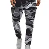 New Red Camouflage Multi-Pockets Cargo Pants Mens Joggers Cotton Harem Pants Hip Hop Trousers Streetwear XXL X0723