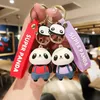 Novo Criativo Panda Chaveiro Bonito Dos Desenhos Animados Boneca Do Carro Pingente Bag Chaveiro Anel Pingente Homens Mulheres Casal Chave Titular G1019