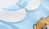 Kids Designer Clothes Boys Jumpsuit Newborn Rompers Baby Hat+Bib+Robe Set Infant Baby Girls Clothes Set