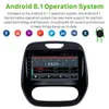 Android 2din Car DVD Head Unit Radio Audio GPS Multimedia Player för Renault Captur Clio Samsung QM3 Manual A / C 2011-2016