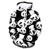 Erkek Hoodies Sweatshirts Panda Dijital Baskı Komik Hoodie Sweatshirts Hip Hop Sonbahar Kış Külverleri