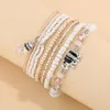 Bracelets porte-bonheur femmes bijoux bohème multicouche perles colorées Bracelet éléphant ethnique Wrap Boho ensemble Pulseras Mujer cadeau