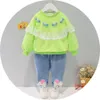 Ragazze Abbigliamento Babi Autunno Autunno Primavera Stile Moda Moda Materiale di cotone Abbigliamento bambino 3 anni 2 Bambini Vestito 211025