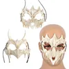 Anime giapponese Dragon God Scheletro Mezza Maschera per Halloween Costume Cosplay Prop X7YA