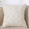 Cushion/Decorative Pillow Velvet Lattice Cushion Cover Sofa Decoration Home Car Soft Solid Color Pillowcase Simple