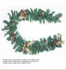 Noel Süslemeleri 1.8 M Yeşil PVC Noel Rattan Işıklar Garland DIY Otel Dekorasyon Ile