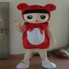 Costumi della mascotte Costume della mascotte della ragazza rossa Vestito di Halloween Vestito da gioco per feste Abiti Abbigliamento Pubblicità Carnevale Natale Festival di Pasqua Adulto