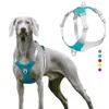 Pet Dog Harness Adjustable Reflective Dog Chest Strap Vest For Small Medium Large Dogs Outdoor Training Protective Dog Harness 210712