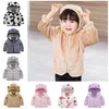 Säuglingskleidung Fleece Kleinkind Jungen Mantel Solide Mädchen Kapuzenjacke Warme Outwears Boutique Kinderkleidung 12 Farben DW4204