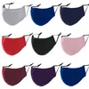 Heet gezichtsmasker 3-layer katoenen modeontwerpers gezichtsmaskers volwassen ademend zwart grijs blauw wasbaar anti-nevel PM2.5 Facemask voor mannen vrouwen