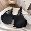 Slips Culottes soutien-gorge et sous-vêtements sans coutures soutien-gorge et culotte en dentelle avec une fermeture éclair sur le devant sans sous-vêtements de couture avec col en v profond pour femmes L2404