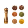 Manual Salt Pepper Mill Grinder Wood Spice Grain Adjustable Ceramic Grinding Core Adjustable Coarseness Kitchen Tools