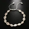 Fashion Black Rope Chain Natural Seashell Choker Necklace Collar Necklace Shell Choker Necklaces for Summer Beach Gifts collares Y9821030