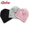 Geebro Neonato Ragazzi Ragazze Inverno Autunno Caldo Moda Velluto Berretti Cappelli Neonati Toddlers Morbidi Cappellini Solidi Accessori per capelli Y21111