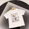 Baby cartoon mouse Designer Clothes T-Shirts Fashion Girls Boys Short-Sleeved Tops Big Kids Versatile INS Letter Summer Children Simple Style Tees size 100cm-160cm