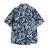 Dames Streetwear Hong Kong Stijl Blouses Leisure Vintage Harajuku Strandoverhemden Vrouwelijke Oversized Zomer BF Blusas Tops 210515