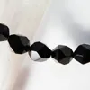 Charm Bracelets Mens Black Tourmaline Stretchy Bracelet Faceted Star Cut Beads Beaded Healing Stone Meditation Jewelry Gift For Me249j