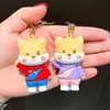 Mode Tigre Poupée Porte-clés Dessin Animé Femelle Mignon Couple Amant Paire Sac Ornement Voiture Porte-clés Lanière Enfant Jouets Kawaii Fille Cadeau G1019