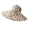 Breite Krempe Hüte Anti UV Koreanische Art Mode Lässig Für Frauen Mädchen Eine Größe Strand Floppy Sonnenhut Urlaub Urlaub Große Blume