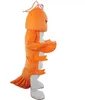 Stage Performance Shrimp Lobster Mascot Costume Halloween Christmas Fancy Party Dress Cartoon Character Suit Carnival Unisex Adults Outfit