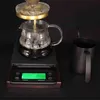 عالية الدقة الرقمية الموازين الإلكترونية أدوات قياس موازين المطبخ مقياس القهوة بالتنقيط مع الموقت شاشة lcd 3kg / 5kg 0.1g 211221